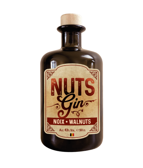 Gin belge - Pr. de Luxembourg - Ardenne Addict - Nut’s Gin aux noix