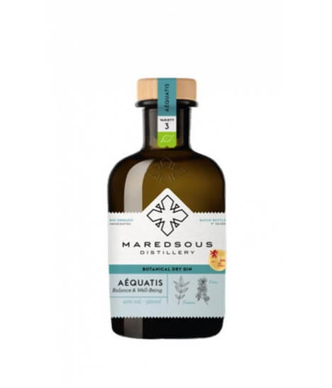 Gin belge bio - Pr. de Namur - Abbaye de Maredsous - Aéquatis - Organic gin